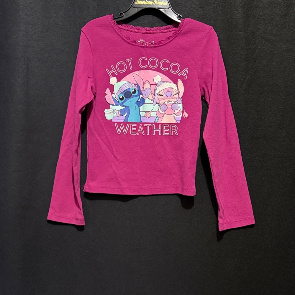 American Princess Pink Long Sleeve Tee - Hot Cocoa Weather